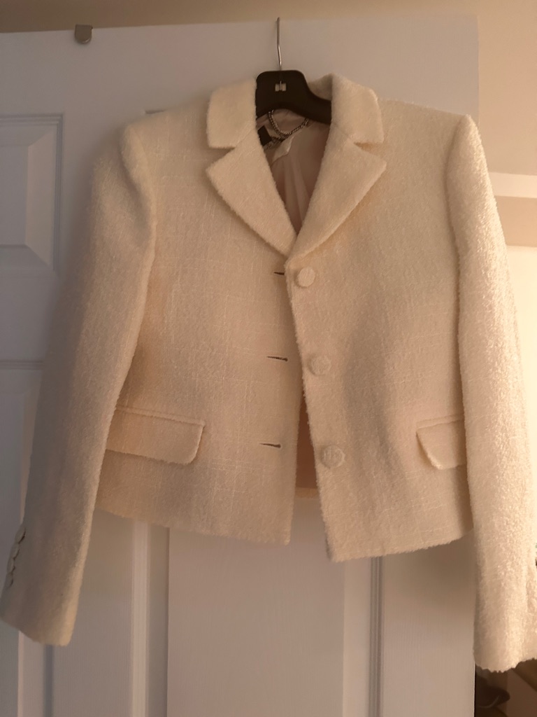 J. Crew Ivory Teddy Boucl Jacket